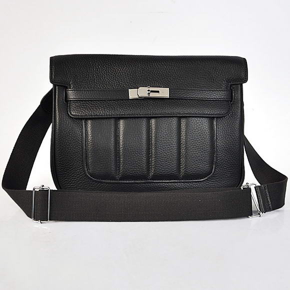 H1268 2012 nuovi Hermes Borse Clemence in pelle nera